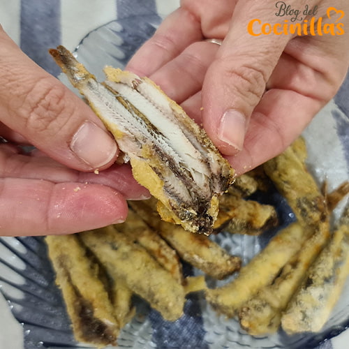 boquerones fritos en freidora de aire