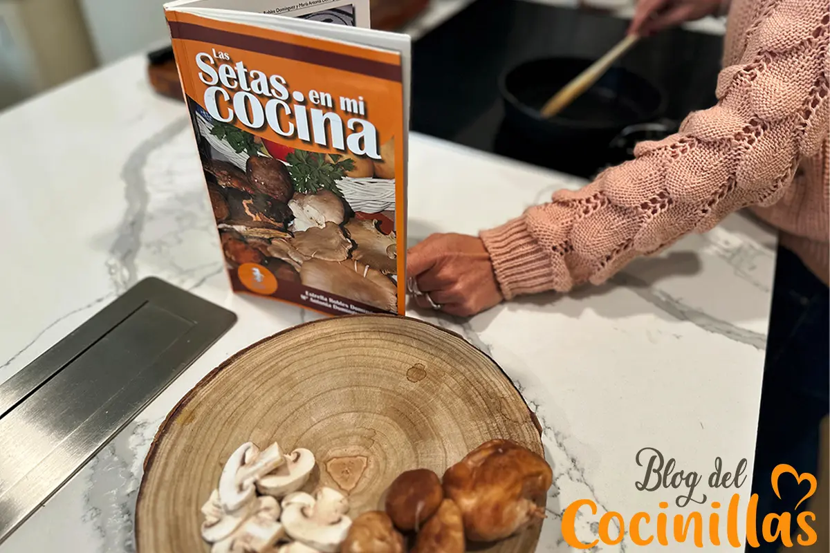 cocinando con el Libro de recetas Las setas en mi cocina